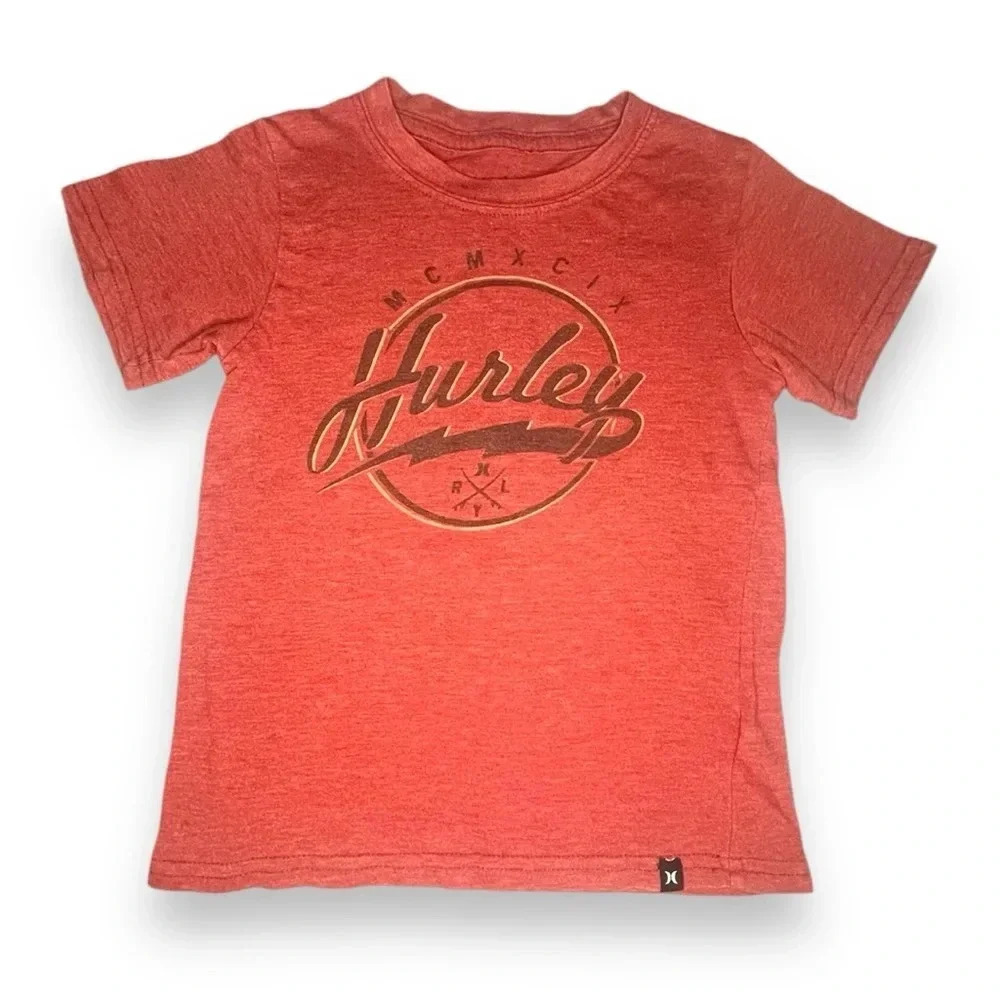 Hurley 4T Red Graphic T-Shirt MCMXCIX Logo Boys Toddler Tee - Picture 5 of 5